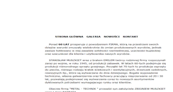 Desktop Screenshot of metal-technik.com.pl